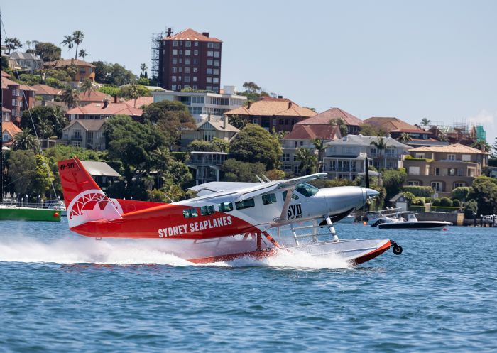 Sydney Seaplane flight departing from Rose Bay, Sydney 