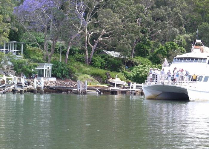 The Riverboat Postman drops off the mail along the Hawkesbury River, Hawkesbury River