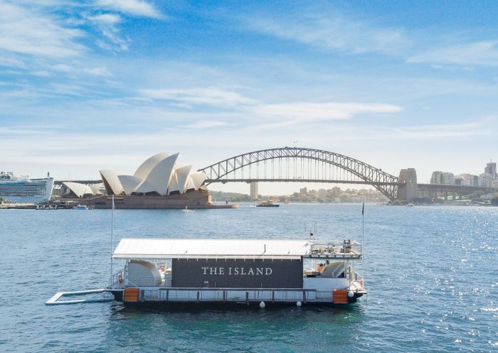 The Island, Sydney Harbour - Credit: The Island The Island, the ultimate floating bar, Sydney Harbour