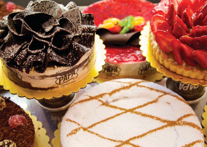 Selection of specialty cakes, Pasticceria Papa 