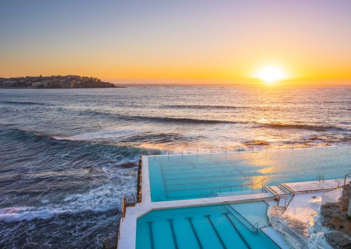 Sunrise over Bondi Icebergs, Sydney East Sunrise over Bondi Icebergs, Sydney East