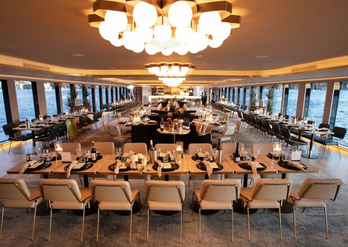 Premium dining menus, The Jackson dining room, Sydney Harbour
