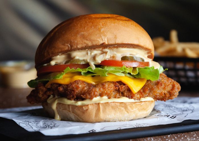Son of a Chick burger at Burger Head, Penrith