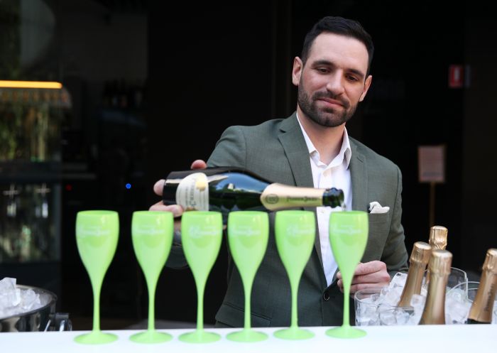 Pop-up Champagne bar in 25 Martin Place - Credit: City of Sydney