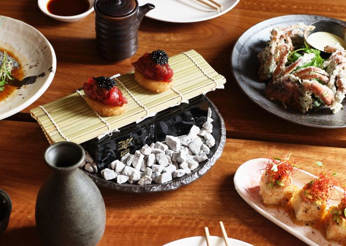 Selection of dishes at Toko, Sydney CBD