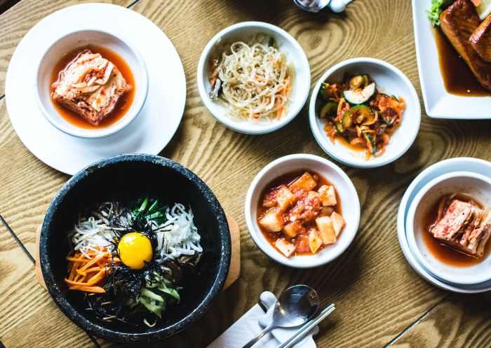 Selection of Korean dishes