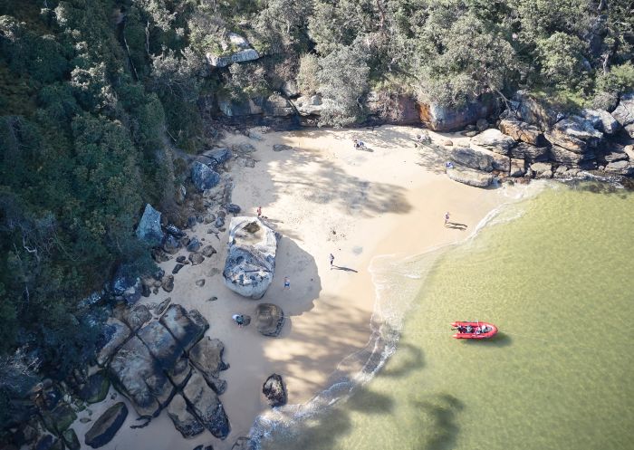 Aerial overlooking Castle Rock Beach - Clontarf 