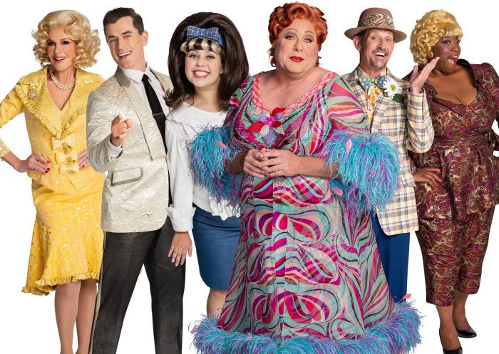 Cast of Hairspray at Sydney Lyric Theatre, Pyrmont