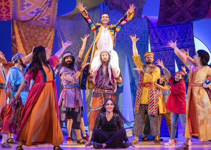 Cast performing in Joseph and the Amazing Technicolor Dreamcoat, Capitol Theatre