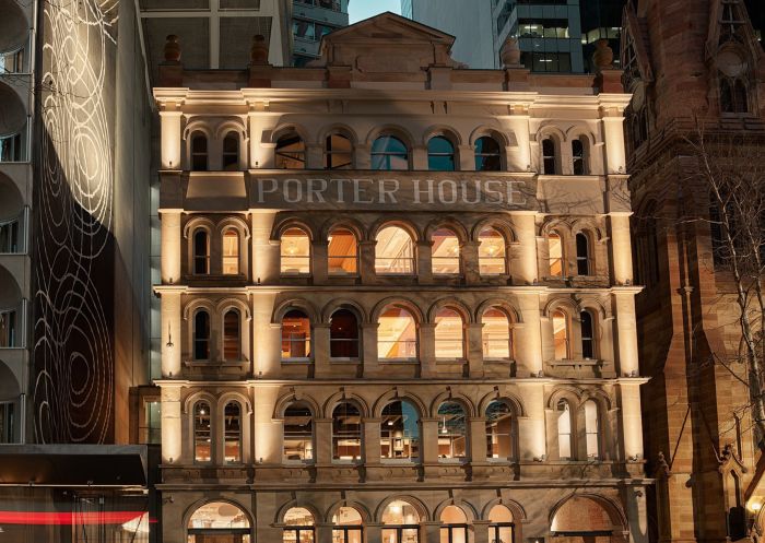 Front facade of The Porter House Hotel, Sydney