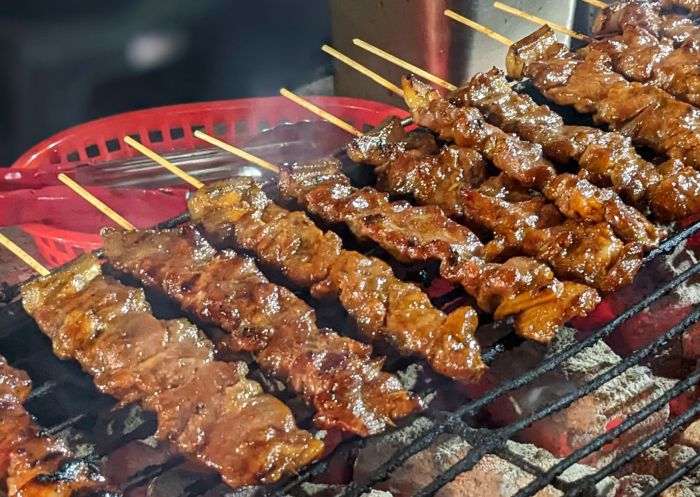 Smoky barbecue pork skewers at Smoky Cravings, Lakemba