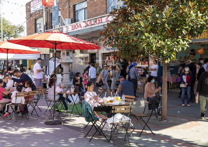 Outdoor dining options in Cabramatta Outdoor dining options in Cabramatta