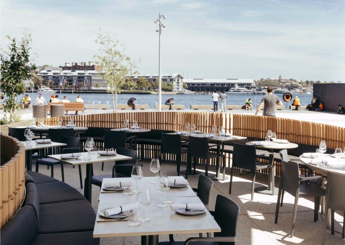 Water views at Cirrus restaurant, Barangaroo