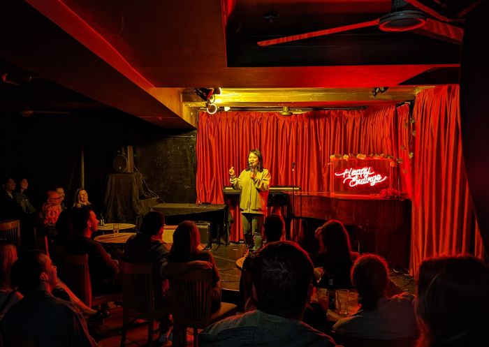 He Huang at Stand Up Comedians - Credit: Mark David