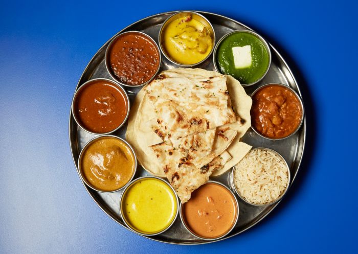 Don't Tell Aunty, Surry Hills Curry platter at Don't Tell Aunty, Surry Hills