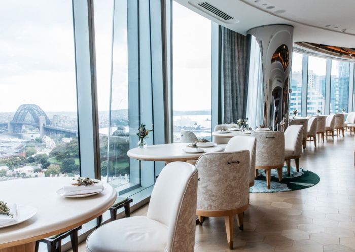 The harbour view from the dining room - Oncore by Clare Smyth - Barangaroo – Credit Oncore by Clare Smyth