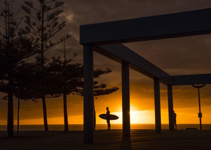 Sunrise over the Pavilion Beachfront in Maroubra