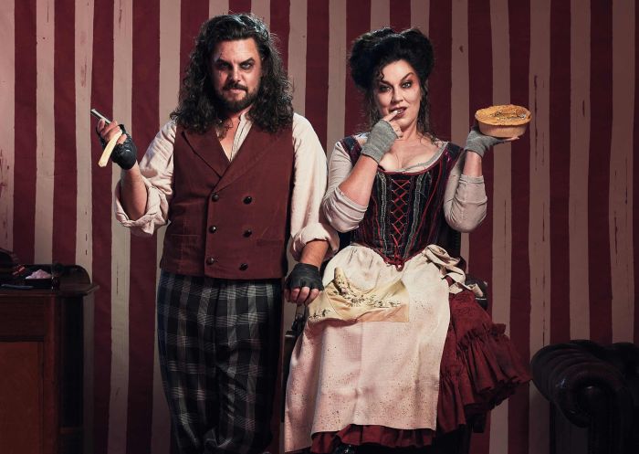 Performers in costume for Sweeney Todd: The Demon Barber of Fleet Street, Sydney Opera House