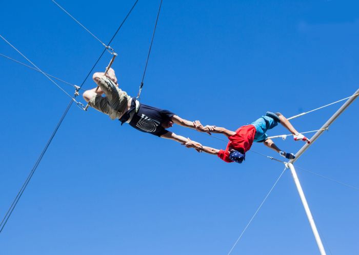 Flying Trapeze catch with Circus Arts Sydney
