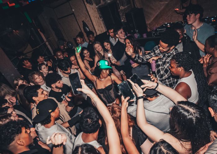 People on the dancefloor at Cliff Dive, Darlinghurst 