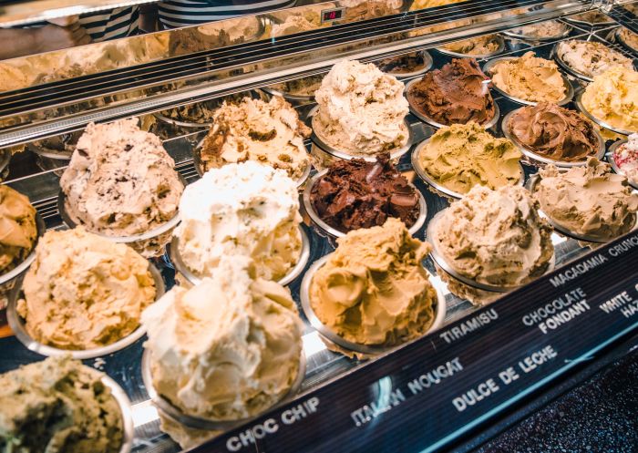 An array of flavours at Gelato Messina, Sydney