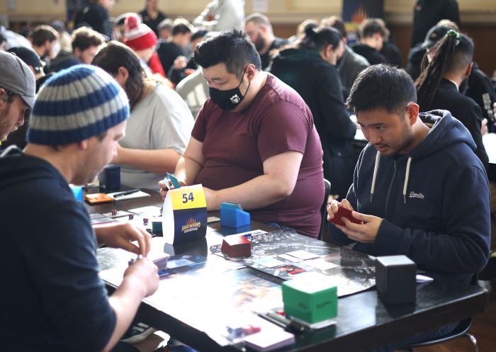 People enjoying gaming event at Good Games, Sydney