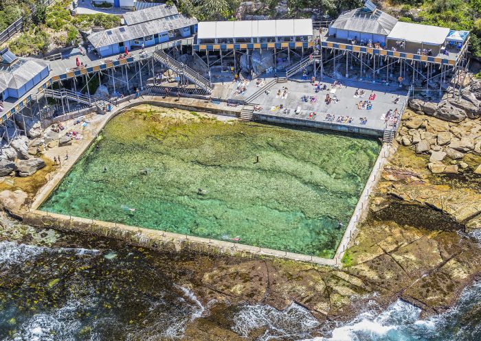 Aerial view of Wylie's Baths, Coogee