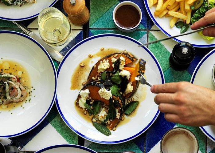  Selection of dishes at the Clovelly Hotel, Clovelly