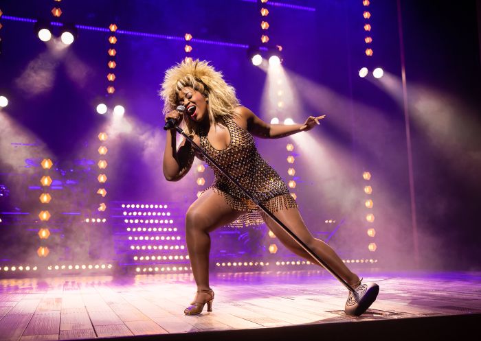 Close up of Ruva Ngwenya in TINA The Musical - Credit: Daniel Boud