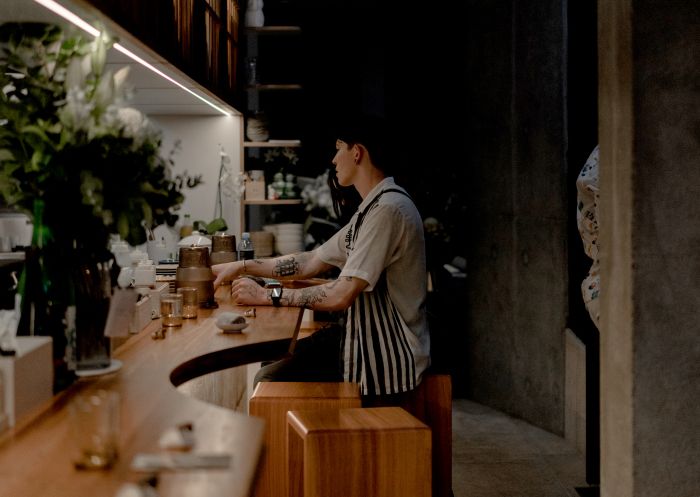 Solo diner at Amuro, Darlinghurst – Credit: Tomo Okai Solo diner at Amuro, Darlinghurst