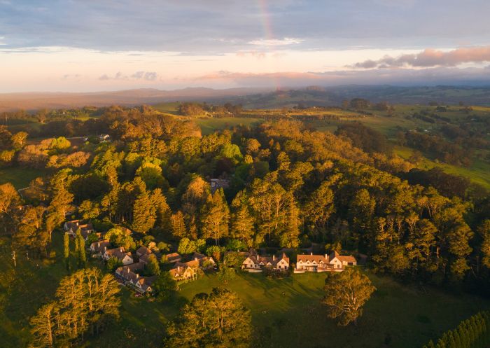 Rainbow sunset over Milton Park Country House Hotel and Spa, Bowral 