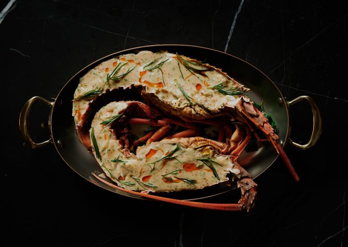 Rock Lobster dish at Brasserie 1930 in Capella Sydney - Credit: Kristoffer Paulsen