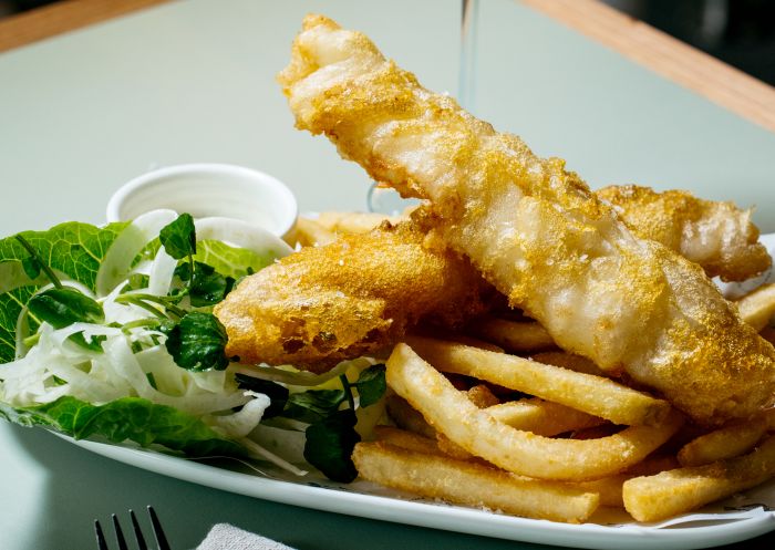 Fish and chips at Fish Face, Balgowlah