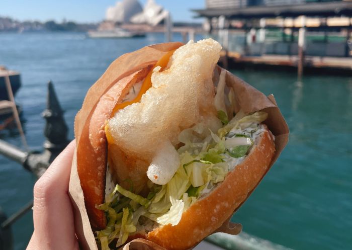 Kostas Takeaway fish burger - Credit: Natarsha Brown