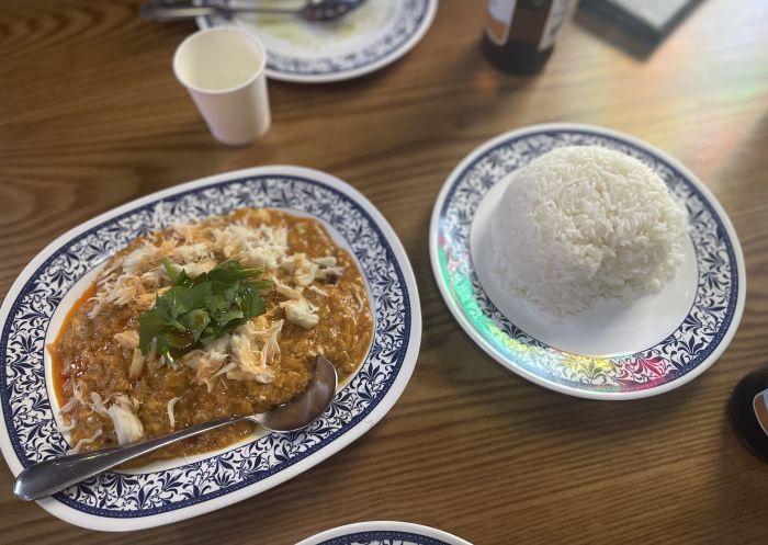 Wok-fried crab curry at Mangkon Rd - Credit: Natarsha Brown
