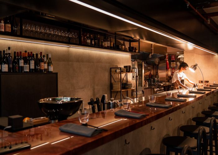 Restaurant Ka, Darlinghurst - Credit: Leigh Griffiths Open kitchen dining at Restaurant Ka, Darlinghurst