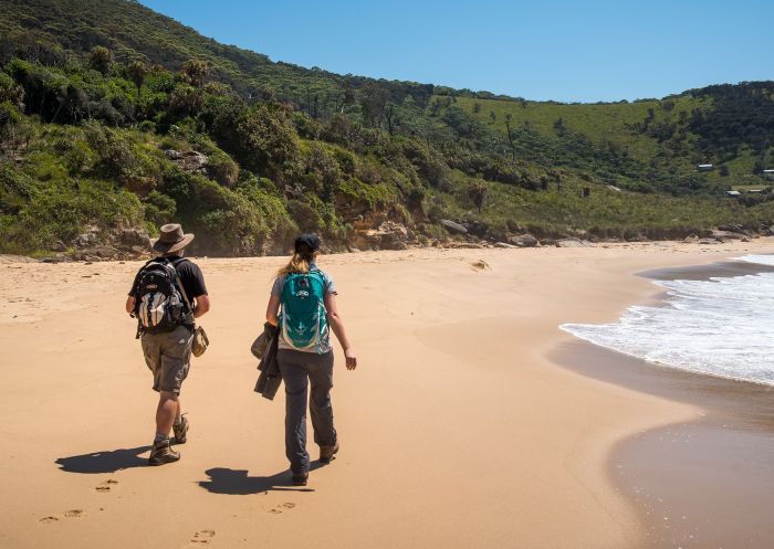 Hikers on the beach, Royal National Park