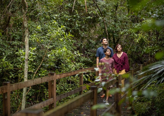 Family enjoying a visit to Cumberland State Forest, West Pennant Hills
