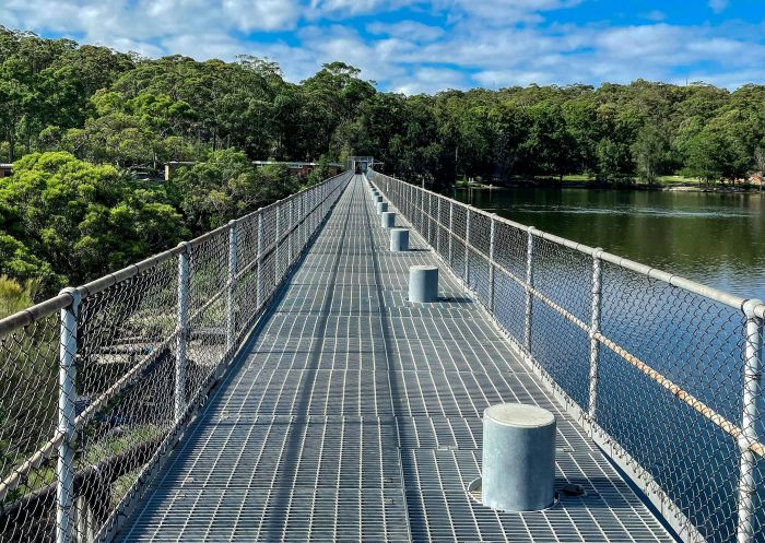 Metal bridge on the Manly Dam, Manly Vale