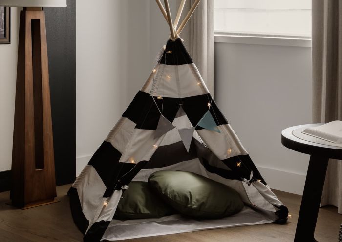 Teepee foe the kids at Capella Sydney, Sydney CBD