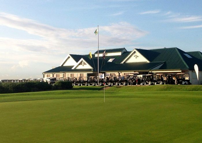 View across the course to The Coast Golf Course, Little Bay