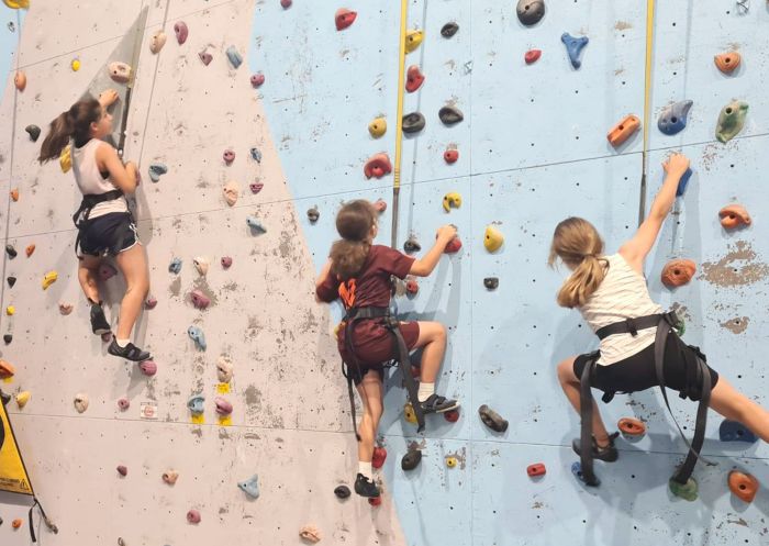 Kids climbing at ClimbOz, Blacktown