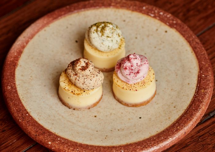 Native Cheesecake Mix - Wattleseed, Lemon Myrtle, and Rainforest Plum at Native Foodways, Sydney CBD