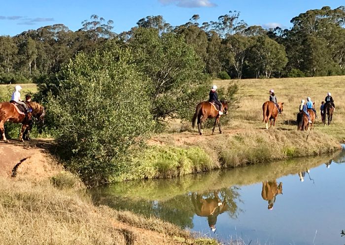 Group horse riding tour at Sydney Horse Riding Centre, Campbelltown