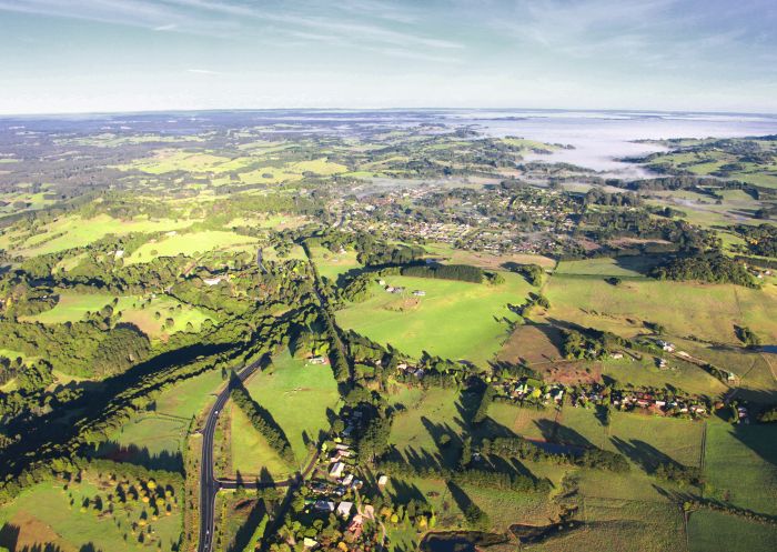 Scenic aerial of Robertson, Southern Highlands
