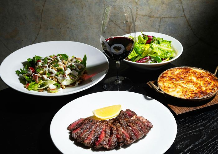 Selection of dishes at Rockpool Bar & Grill Sydney, Sydney CBD 