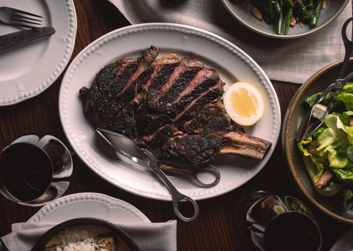 Flame grilled steak at The Gidley, Sydney CBD