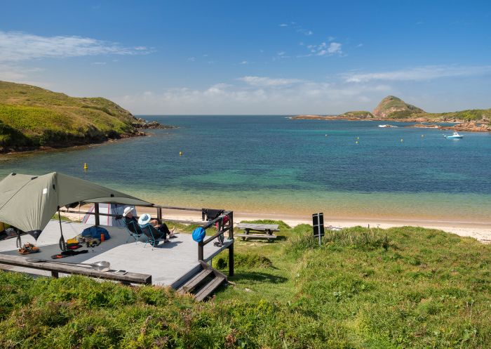 Broughton Island campground in Myall Lakes National Parks, Hawks Nest - Credit: John Spencer/DCCEEW Broughton Island campground at Myall Lakes National Parks, Hawks Nest