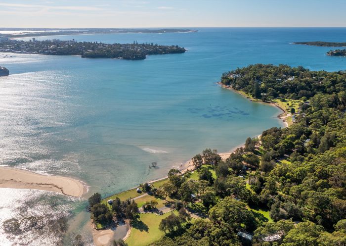 Bonnie Vale Campground, Bonnie Vale - Credit: Andrew Elliot/DPIE Aerial view of Bonnie Vale Campground in the Royal National Park, Bonnie Vale