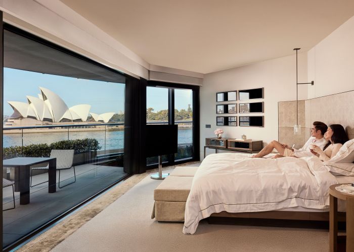 Park Hyatt, The Rocks Couple enjoying the view at the Park Hyatt, The Rocks